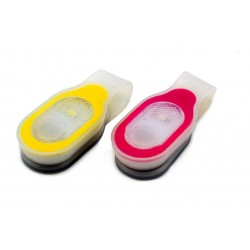 LED-reflex med magnetisk clips  & vitt/rött sken